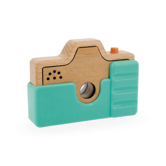 Drewniany aparat fotograficzny z dźwiękiem i lampą błyskową 18 m+ Janod