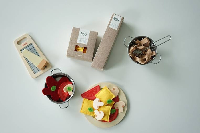 Zestaw makaron po włosku filcowy Janod