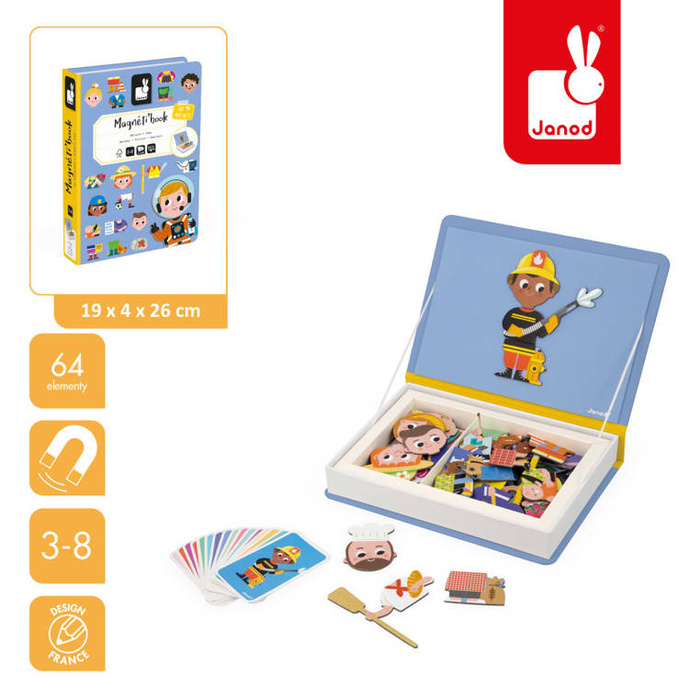 Magnetyczna układanka dla dzieci zawody Janod