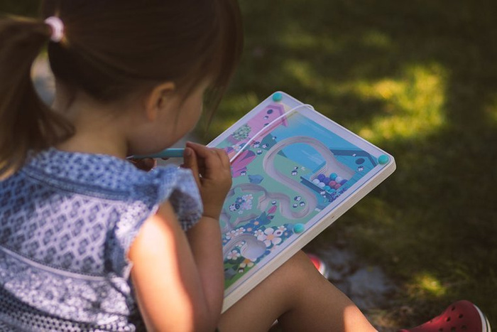 Magnetyczny labirynt dla dzieci Łąka Janod