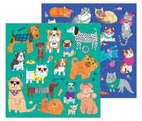 Puzzle magnetyczne Koty i psy 2x20 el Mudpuppy 