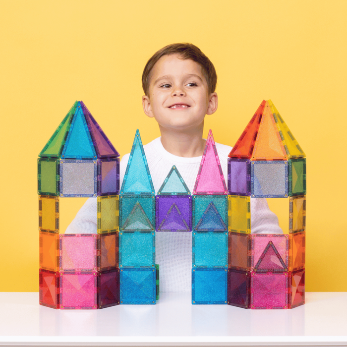 Klocki magnetyczne Glitter Castle Pack 48 el Connetix