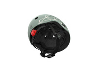 SCOOTANDRIDE Dziecięcy kask XXS-S 1-5 lat światło LED magnetyczne zapięcie Green Lines
