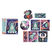 Malowanie kropkami Puentylizm 3D Kosmiczne zwierzęta Janod