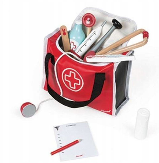 Zestaw lekarza z 10 akcesoriami, Janod