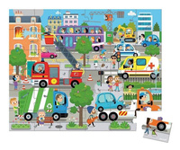 Puzzle w walizce Miasto 36 el. Janod