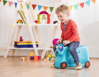 Interaktywna walizka jeździk dla dziecka On the Gogo Woofer Pies B.Toys