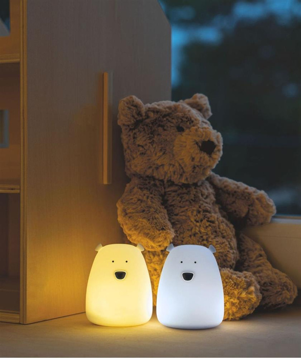 Zestaw 2 lampek Mini Miś w kolorze Biały i Arktyczny Błękit Rabbit & Friends