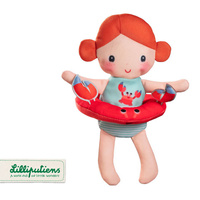 Kąpielowa zabawka laleczka z kółkiem Axelle Lilliputiens