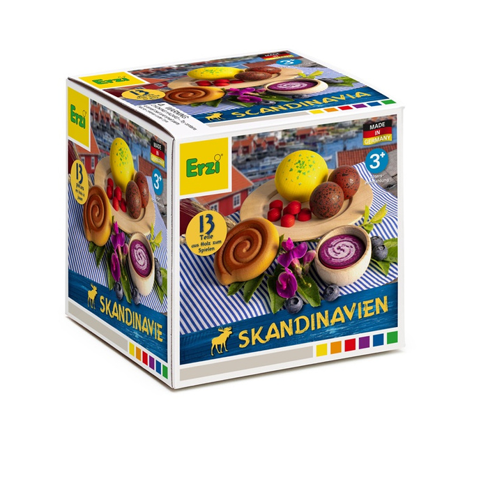 Drewniany Zestaw do zabawy w kuchnię skandynawskie Przysmaki Erzi