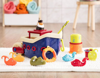 Statek rybacki z akcesoriami zabawki do kąpieli Fish & Splish B.Toys