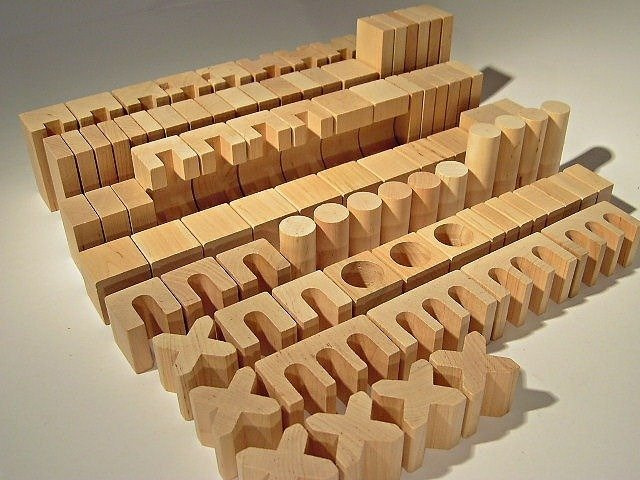 Klocki drewniane XL 205 elementów