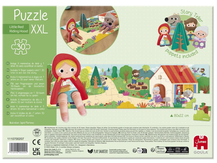Puzzle XXL Czerwony kapturek Goula