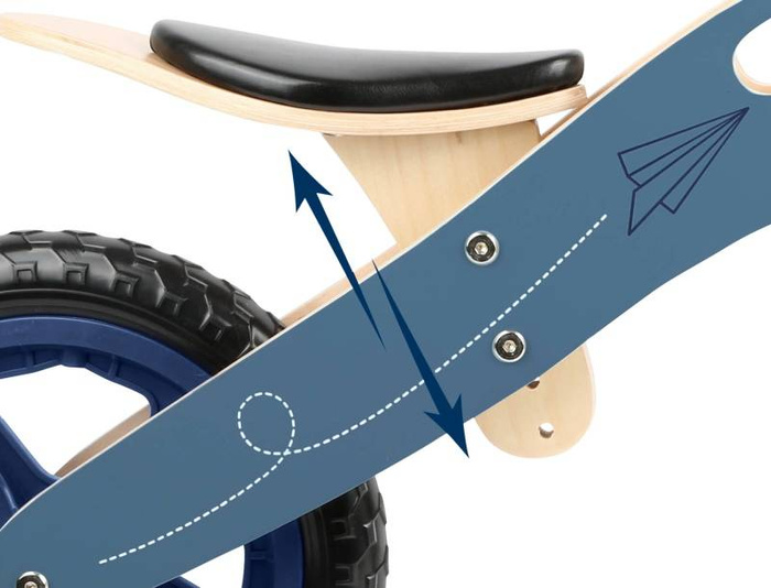 Drewniany rowerek biegowy Samolot z origami Small Foot