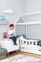 Magnetyczna, drewniana rakieta z małym astronautą, Janod