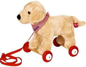 Labrador Luzie na kółkach do ciągnięcia Spiegelburg