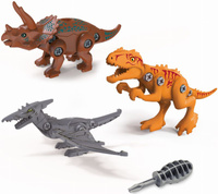 Figurki dinozaurów do skręcania zrób to sam Buki