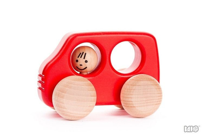 Drewniany samochód. Mały bus, Bajo