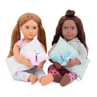 Łóżko piętrowe dla lalek Pościel z motylkami Dreams for Two Our Generation