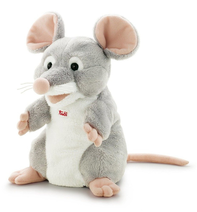 Pacynka na rękę, pluszowa maskotka. Myszka, Trudi