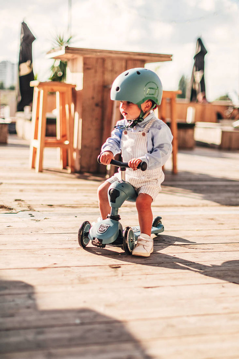 SCOOTANDRIDE Highwaykick1 2w1 Jeździk i hulajnoga 1-5 lat Steel