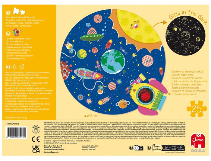 Puzzle okrągłe XXL kosmos Goula