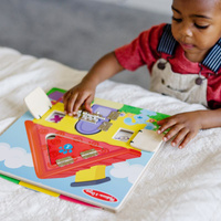 Drewniana tablica manipulacyjna z okienkami Blue’s Clues & You Melissa & Doug