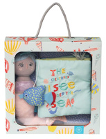 Miękka książka dla niemowląt z syrenką Manhattan Toy