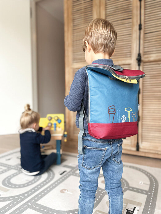 Drewniane narzędzia dla dzieci w plecaku Small Foot