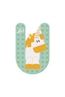 Drewniana literka z Jednorożcem "U" Sevi