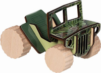 Zrób to sam drewniany model pojazdu do składania Offroader Goki