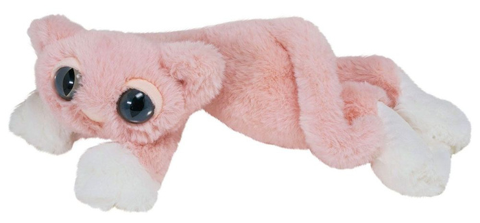 Pluszak dla dzieci. Różowy kot z dużymi oczami, Manhattan Toy
