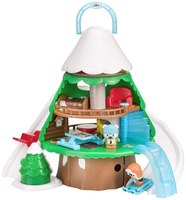 Drzewo domek alpejski stok narciarski Klorofil