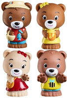 Rodzina 4 misiów Browny figurki zwierząt Klorofil