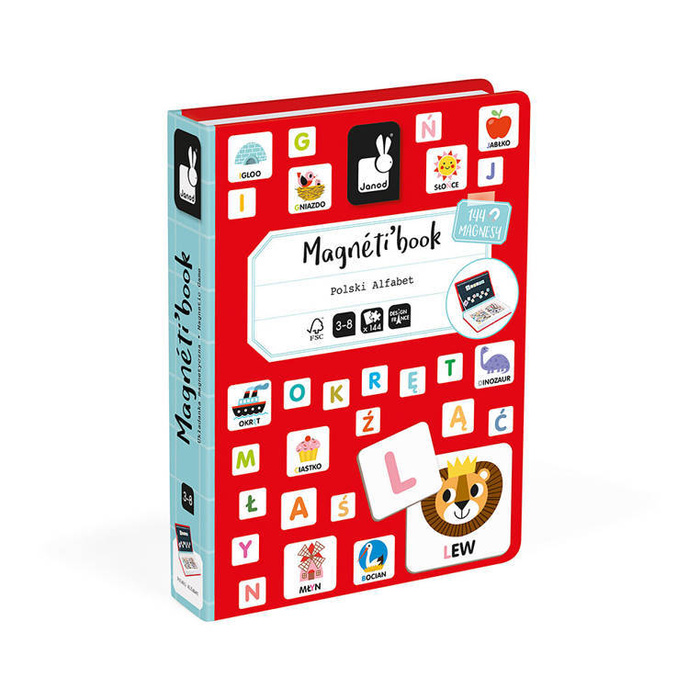 Magnetyczna układanka Polski Alfabet Magnetibook Janod