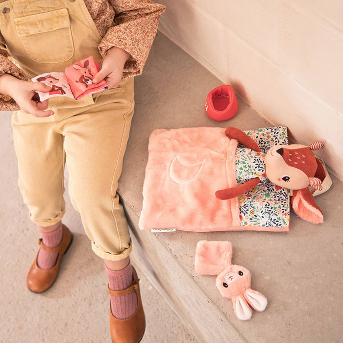 Miękka przytulanka Sarenka Stella pomocna w zasypianiu Lilliputiens