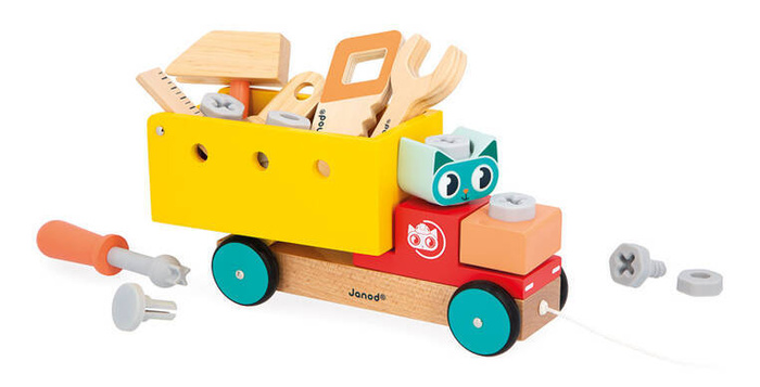 Ciężarówka do składania i ciągnięcia Brico Kids Janod