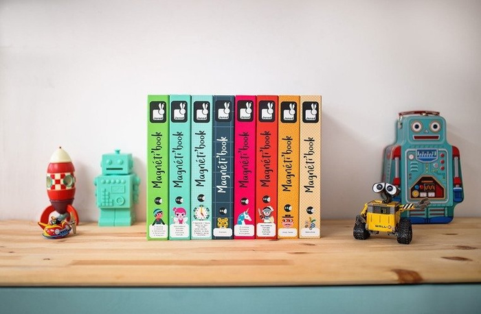 Magnetyczna układanka Kształty Magnetibook kolekcja 2018, Janod