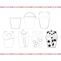 Zestaw kreatywny dla dzieci Rysowanie krok po kroku Modele kawaii Janod