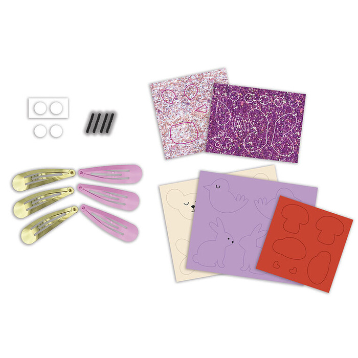 Brokatowe spinki do włosów Ogród Zestaw Kreatywny Janod