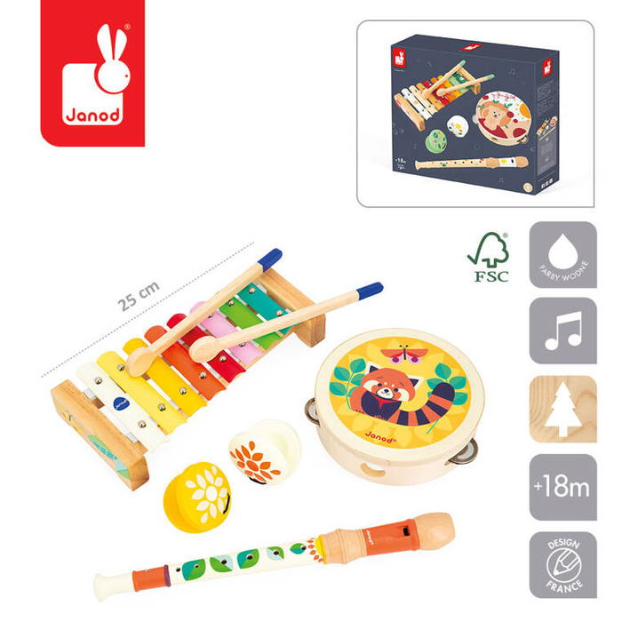 Instrumenty do zabawy z drewna Gioia Janod