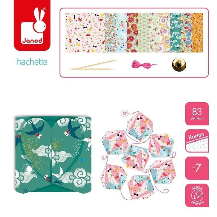 Zestaw kreatywny do tworzenia origami 7+, Janod