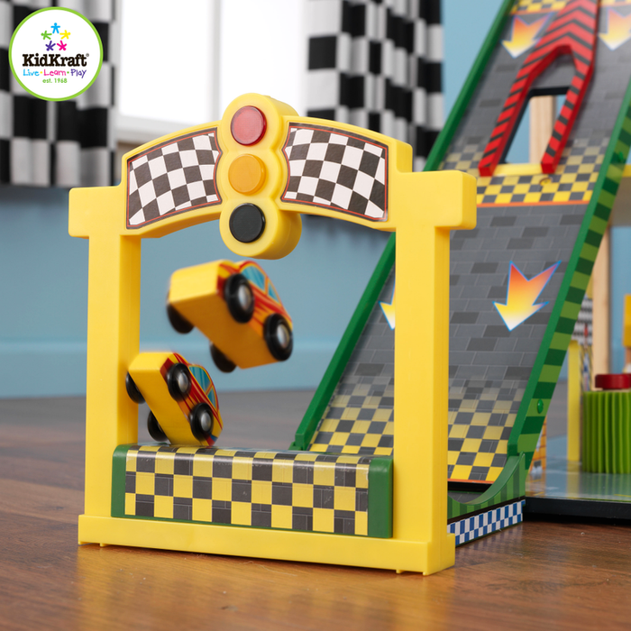 Garaż dla dzieci z wielką rampą - torem wyścigowym, KidKraft