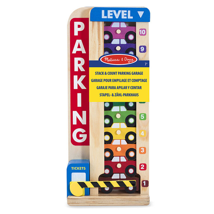 Drewniane samochodziki i Parking Wieża Wieża Melissa and Doug
