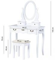 Toaletka dla dziewczynki z krzesłem Laura I