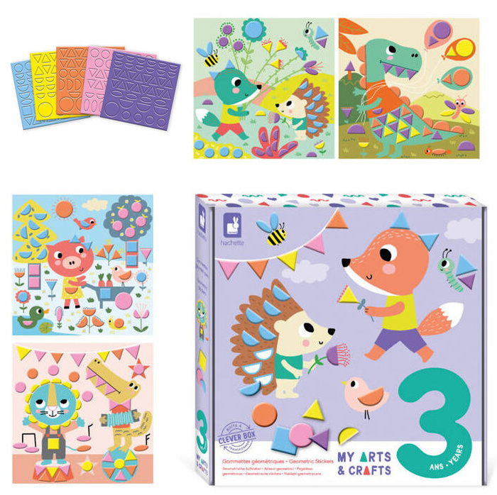 Zestaw naklejek geometrycznych My arts crafts Janod