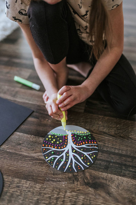 Zestaw kreatywny Malowanie kropkami 5 projektów Janod