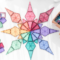 Klocki magnetyczne Connetix Pastel Geometry Pack 40 el