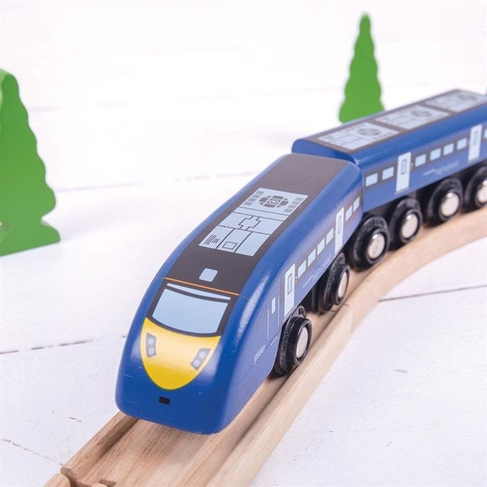 Zabawka pociąg Błękitna jedynka Bigjigs Rail
