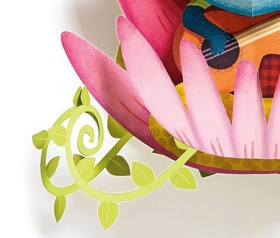 Składana dekoracja 3D do powieszenia na ścianie. Panda, Djeco